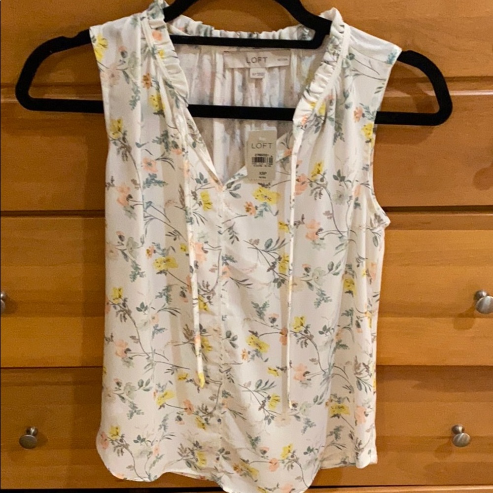 Loft floral blouse